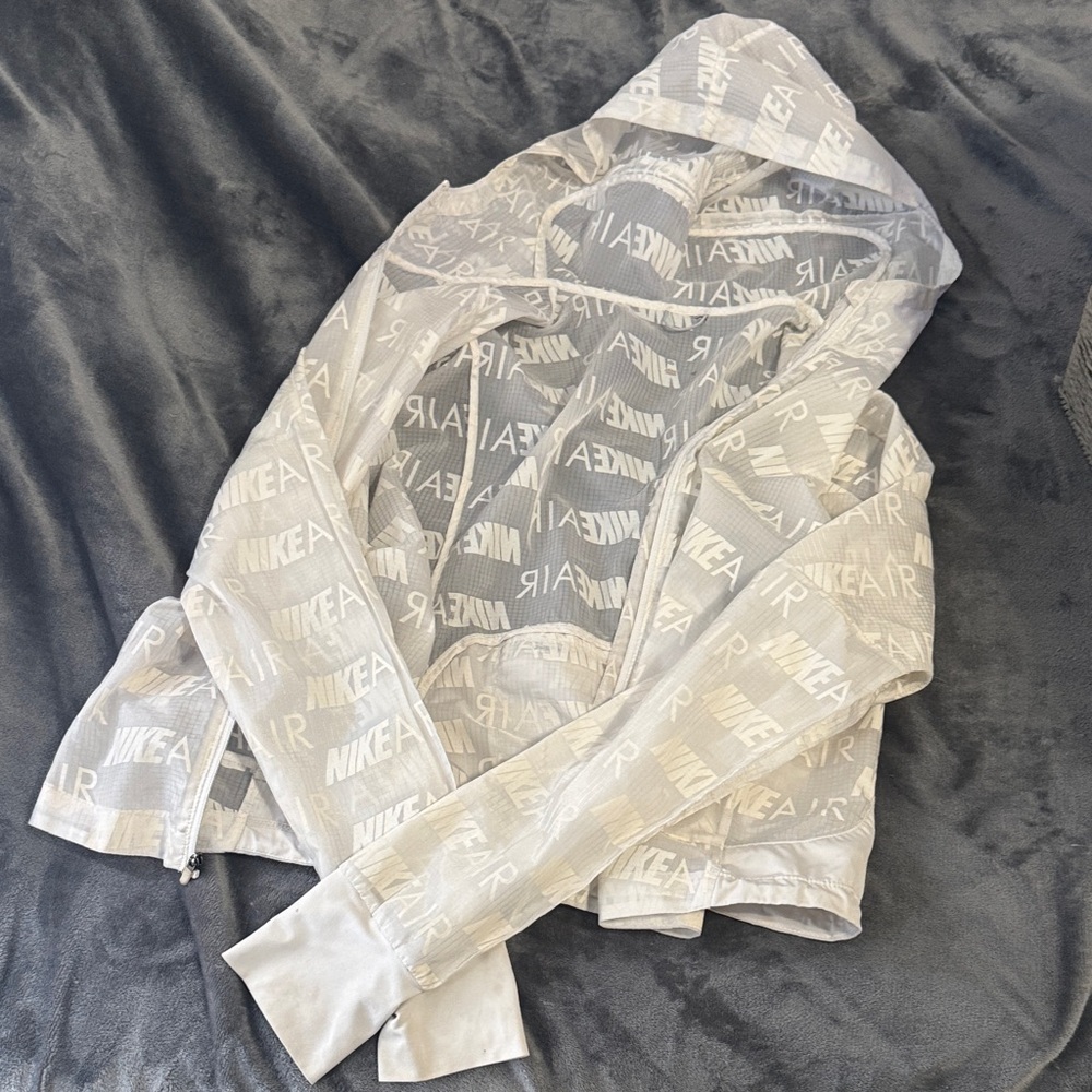 Nike Transparent White Windbreaker